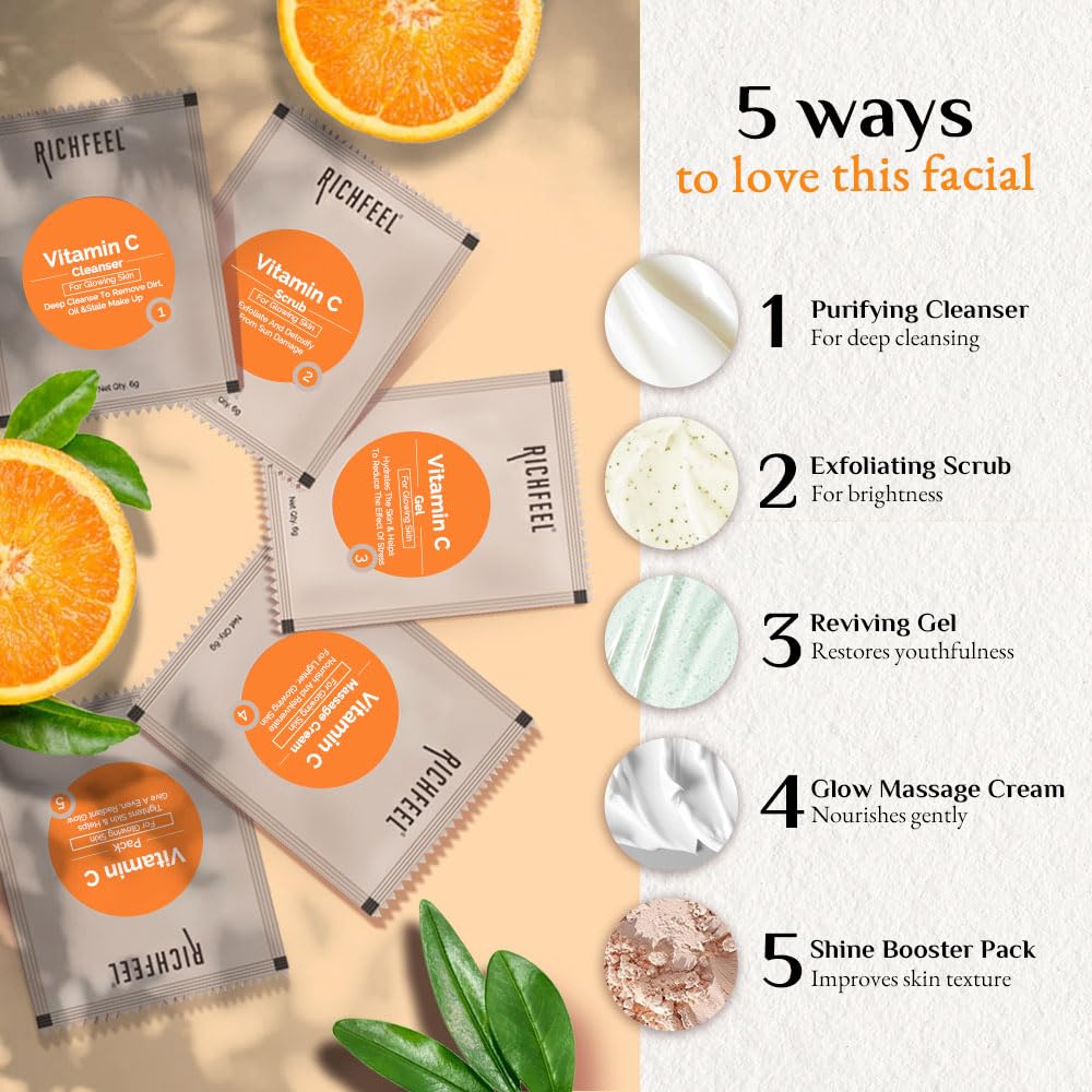 Richfeel Vitamin C Facial Kit 5*6g - Image 2