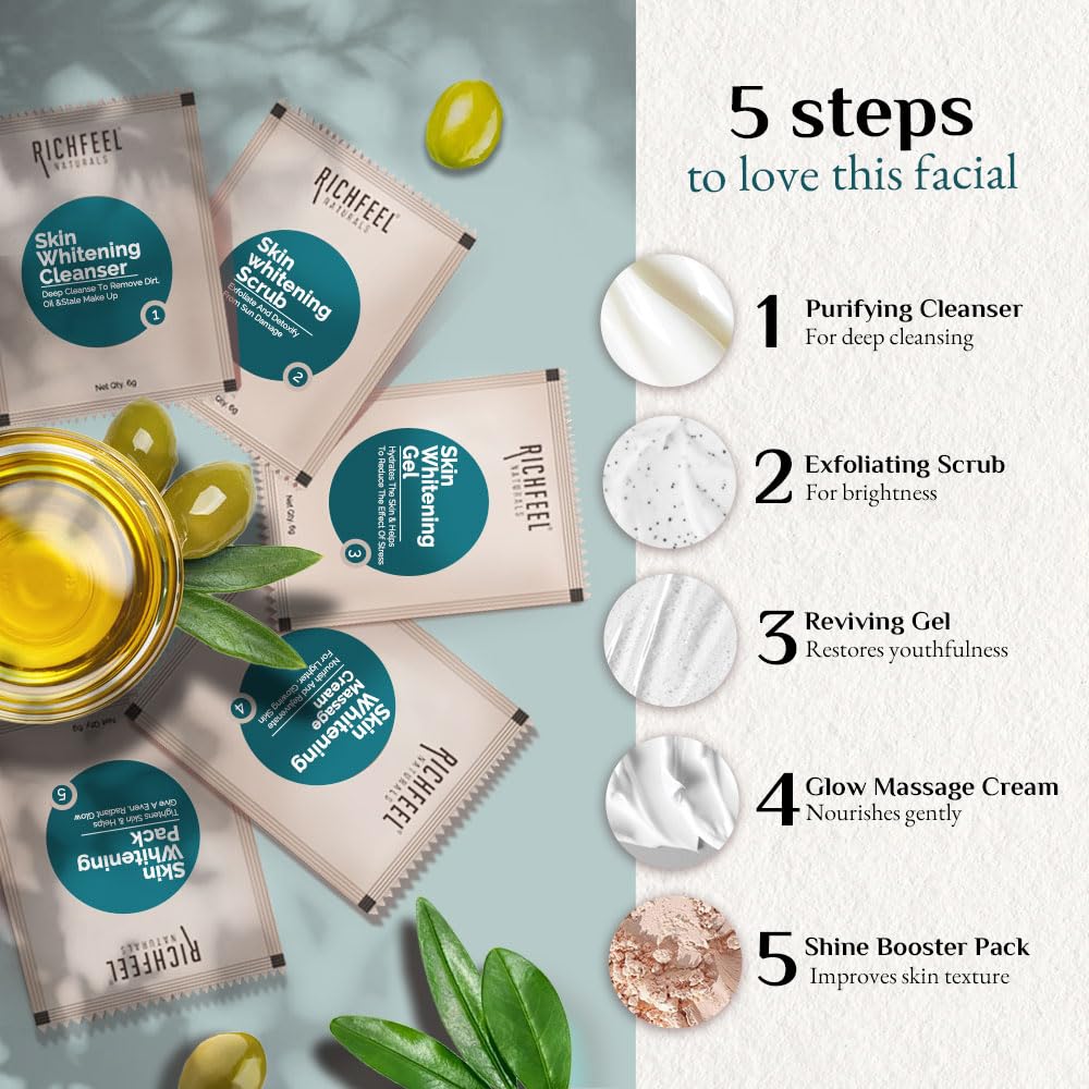 Richfeel Skin Whitening Facial Kit 5*6Gm - Image 5