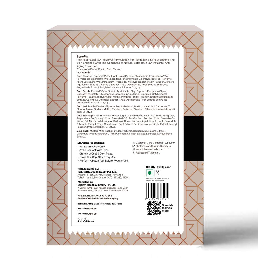 Richfeel Gold Kit 5*50g - Image 2