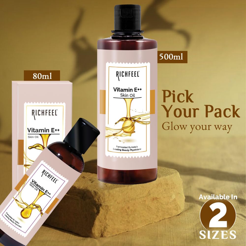 Richfeel Vitamin E Skin Oil 80ml - Image 2