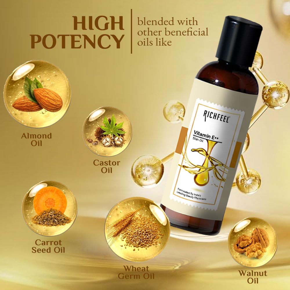 Richfeel Vitamin E Skin Oil 80ml - Image 6