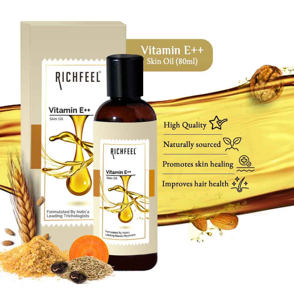 Richfeel Vitamin E Skin Oil 80ml - Image 7