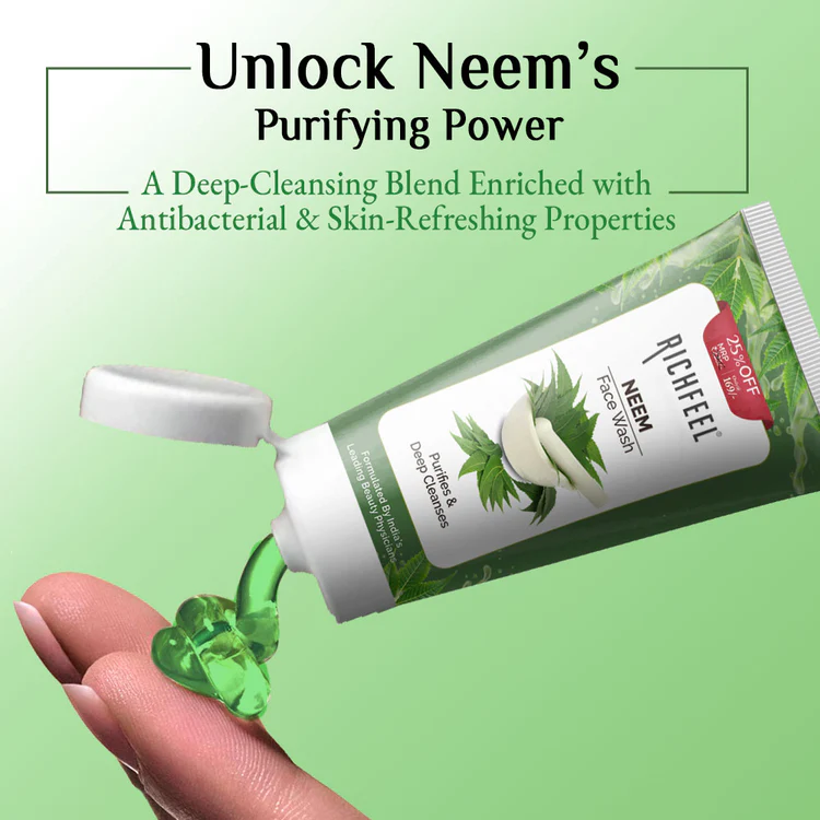 Richfeel Neem Facewash 100Gm - Image 2
