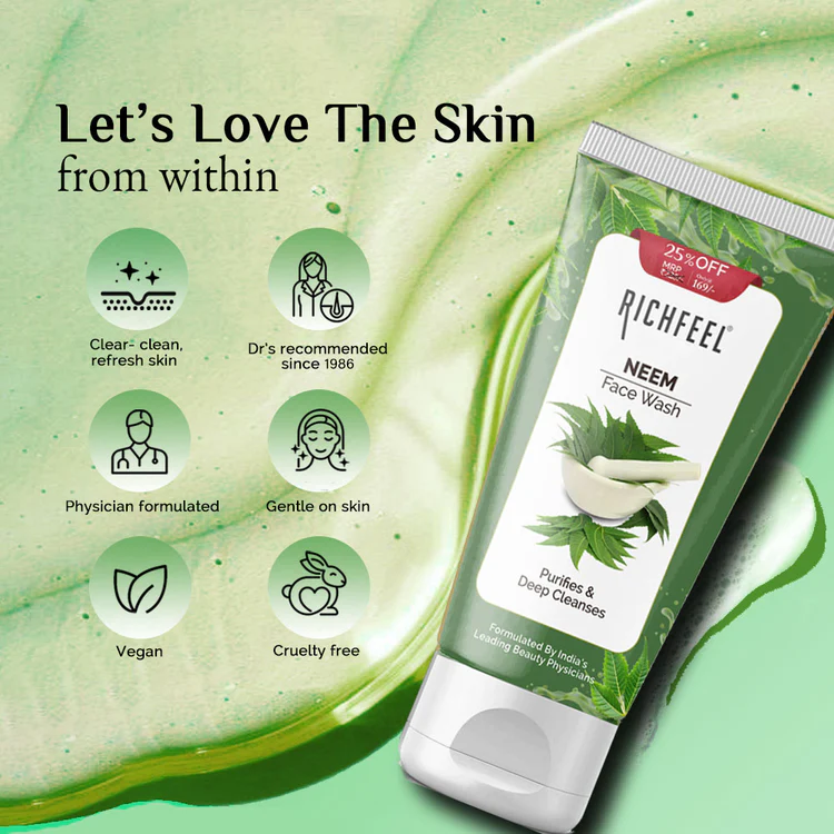 Richfeel Neem Facewash 100Gm - Image 3