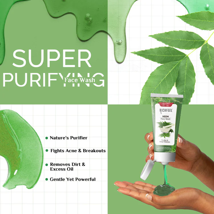 Richfeel Neem Facewash 100Gm - Image 4