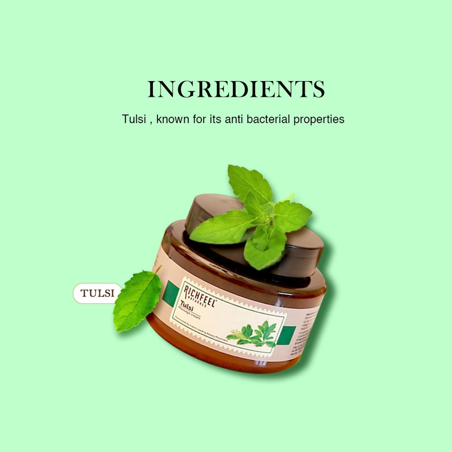 Richfeel Tulsi Massage Cream 100Gm - Image 4