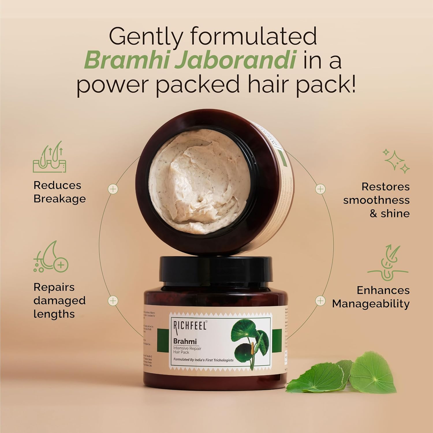 Richfeel Brahmi Hair Pack 100g - Image 3