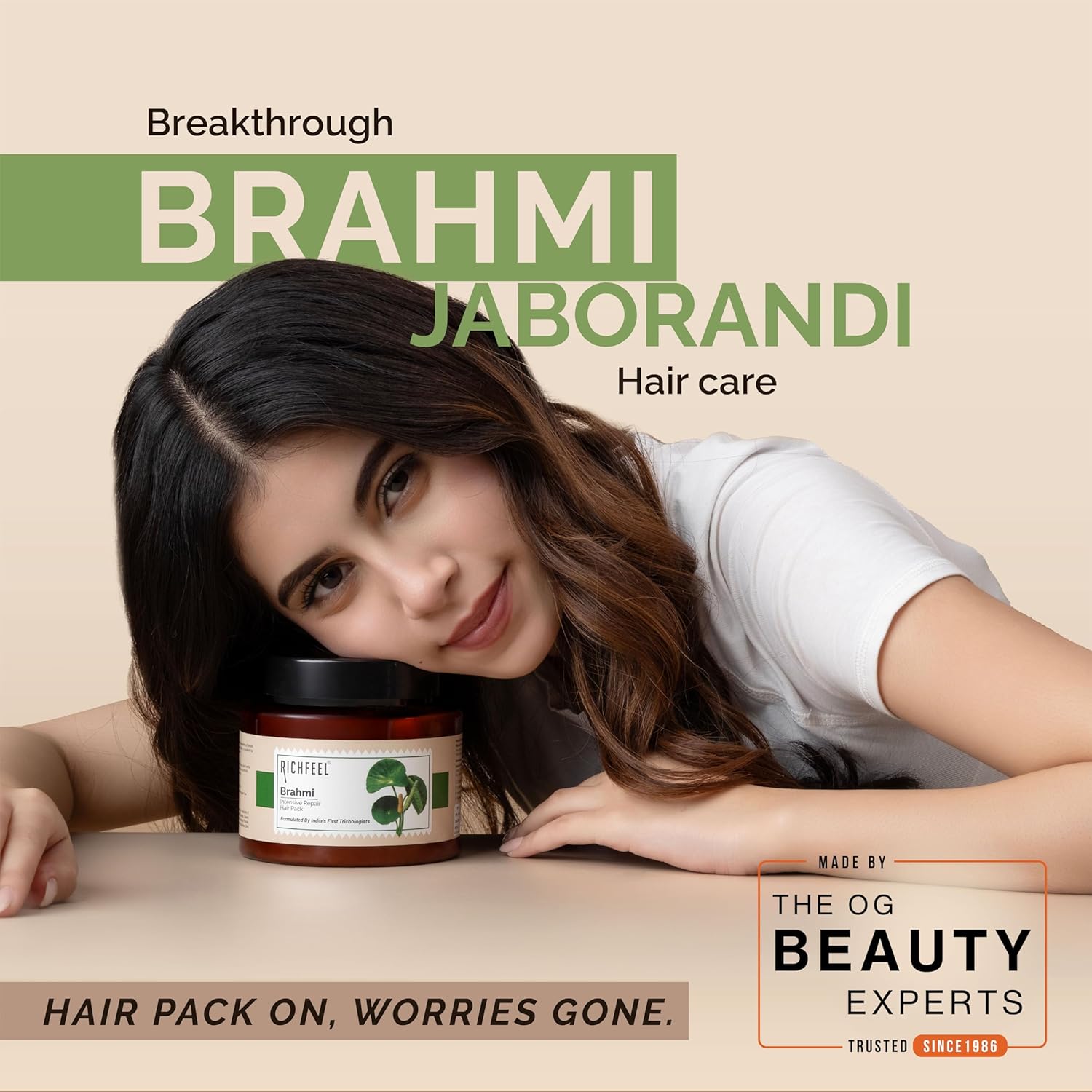 Richfeel Brahmi Hair Pack 100g - Image 4