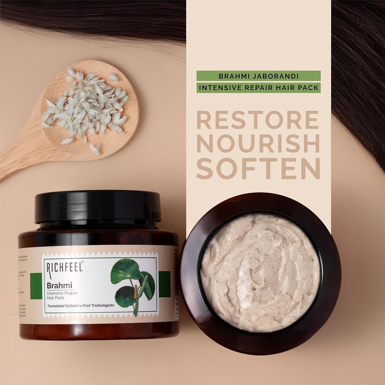 Richfeel Brahmi Hair Pack 100g - Image 7