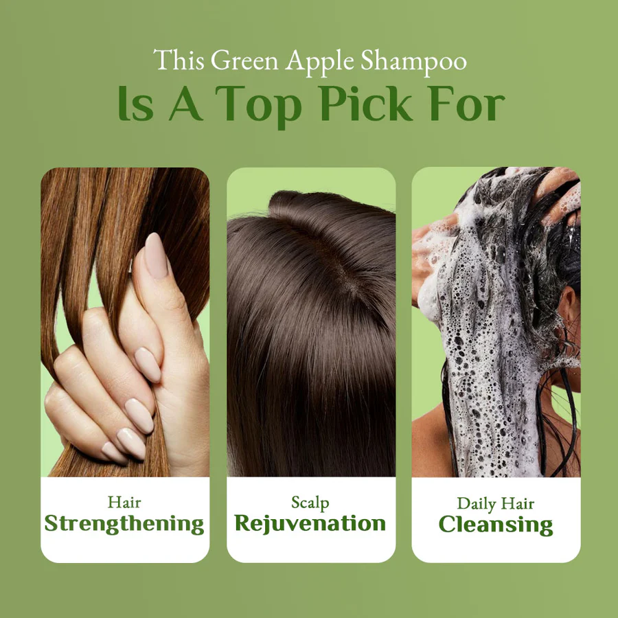 Richfeel Green Apple Shampoo 500Ml - Image 4