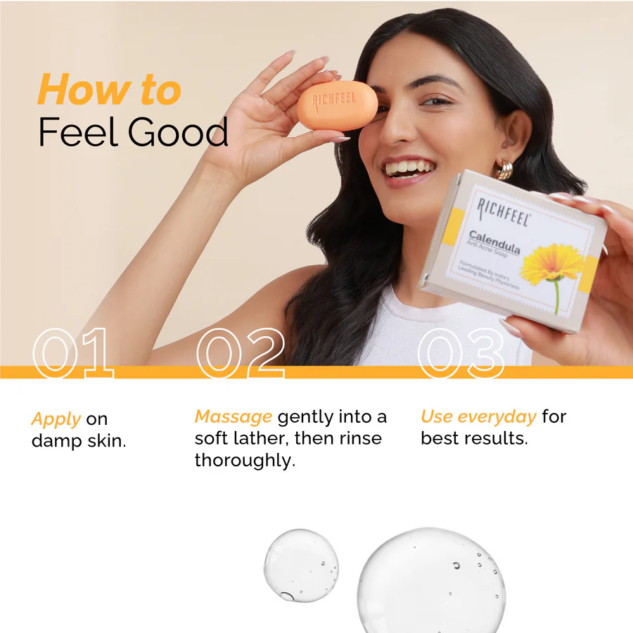 Richfeel Anti Acne Soap Combo 4pcs*99 - Image 7