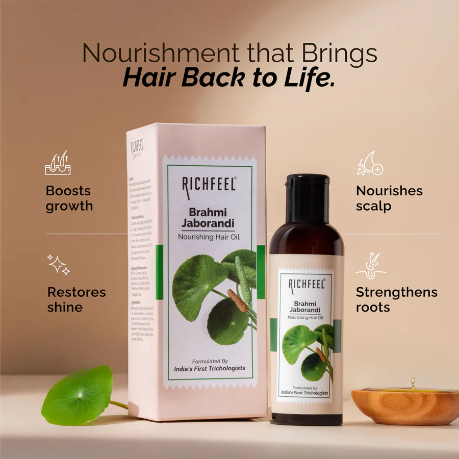 Richfeel Bhrami Jaborandi Hair Oil. 500Ml - Image 9