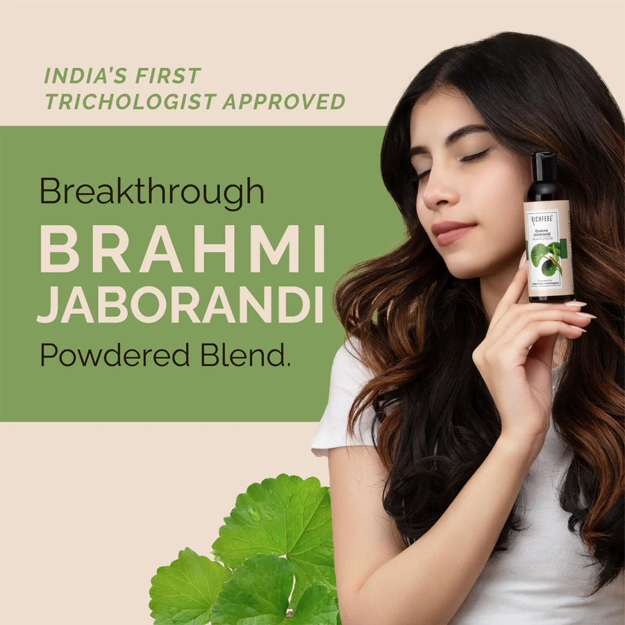 Richfeel Bhrami Jaborandi Hair Oil 80mi - Image 5