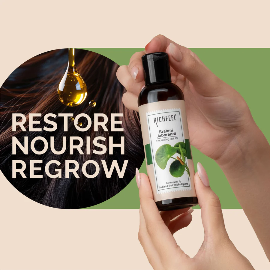 Richfeel Bhrami Jaborandi Hair Oil 80mi - Image 7