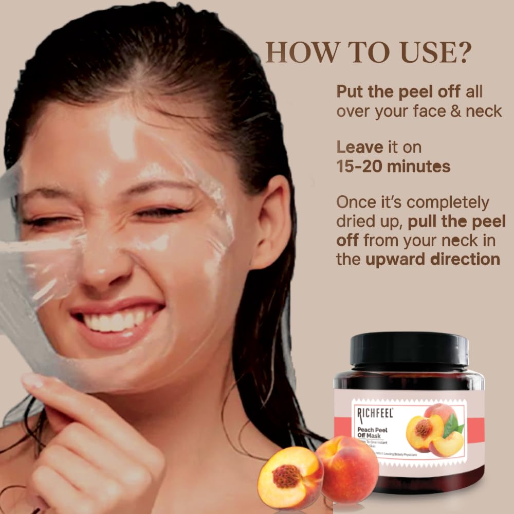 Richfeel Peach Peel OF Mask 500g - Image 4