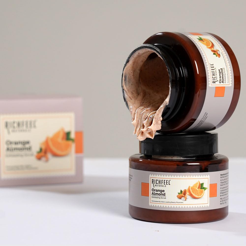 Richfeel Orange Almond Scrub 500g - Image 2