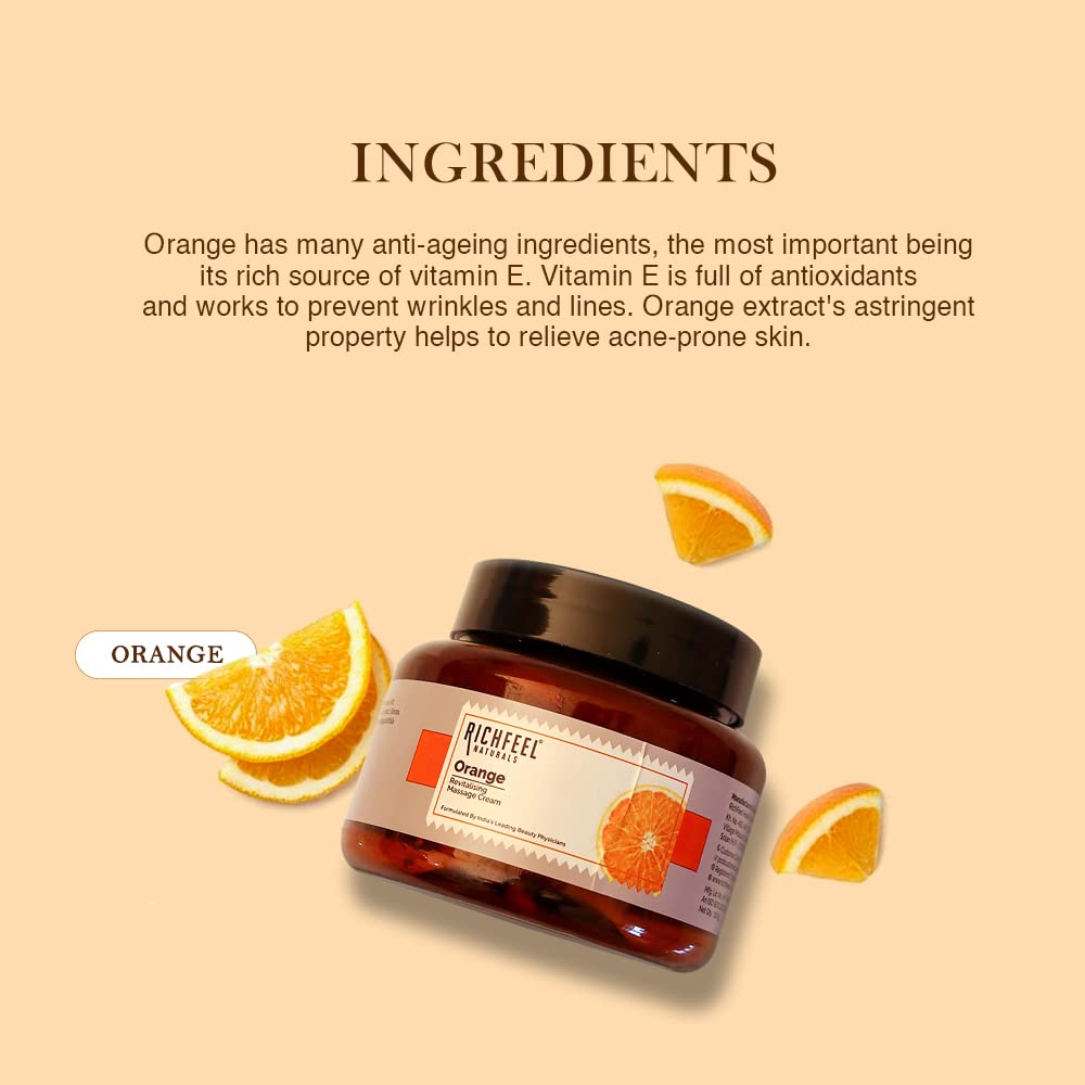 Richfeel Orange Massage Cream 500g - Image 2