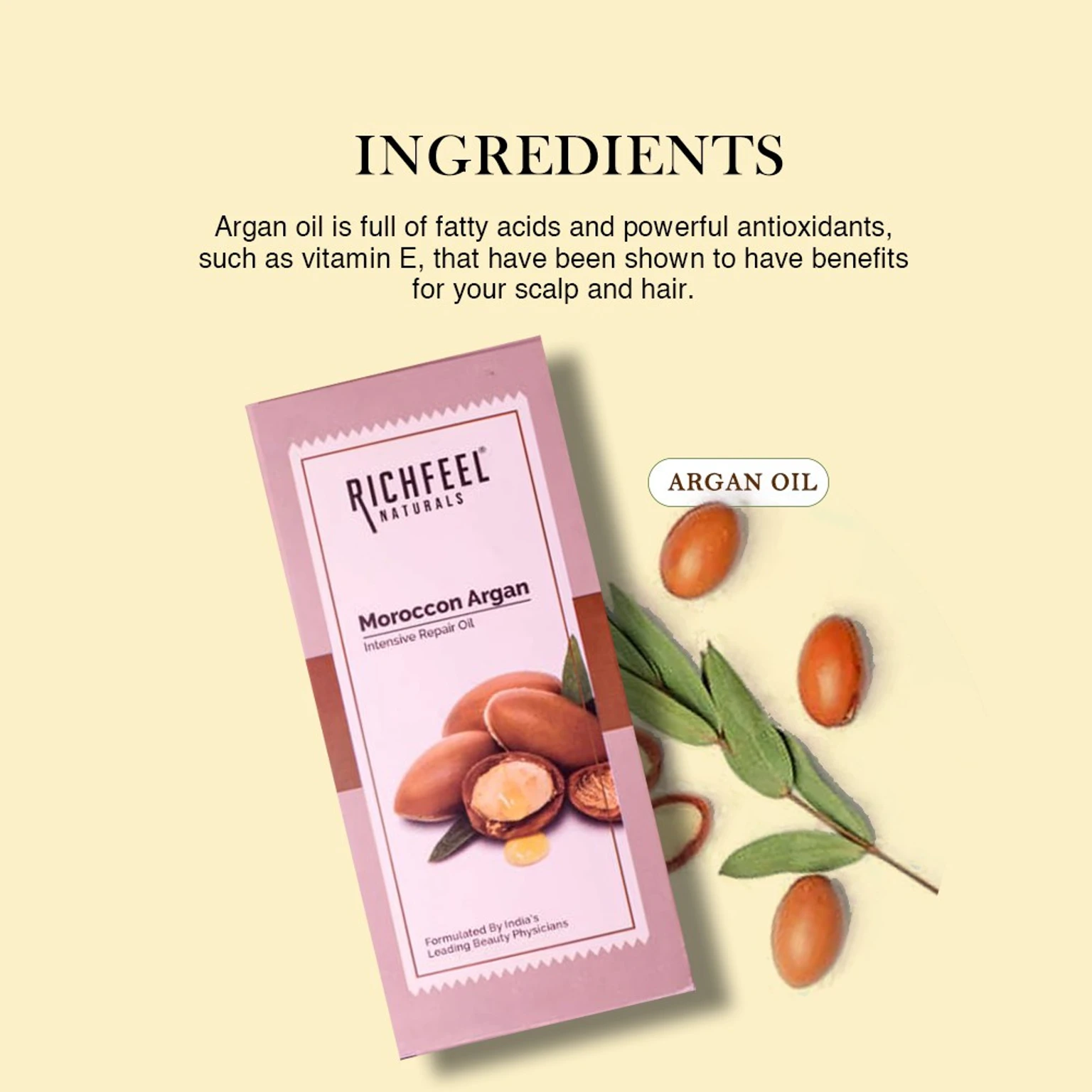 Richfeel Argan Intensive Repair Oil 100Gm - Image 3