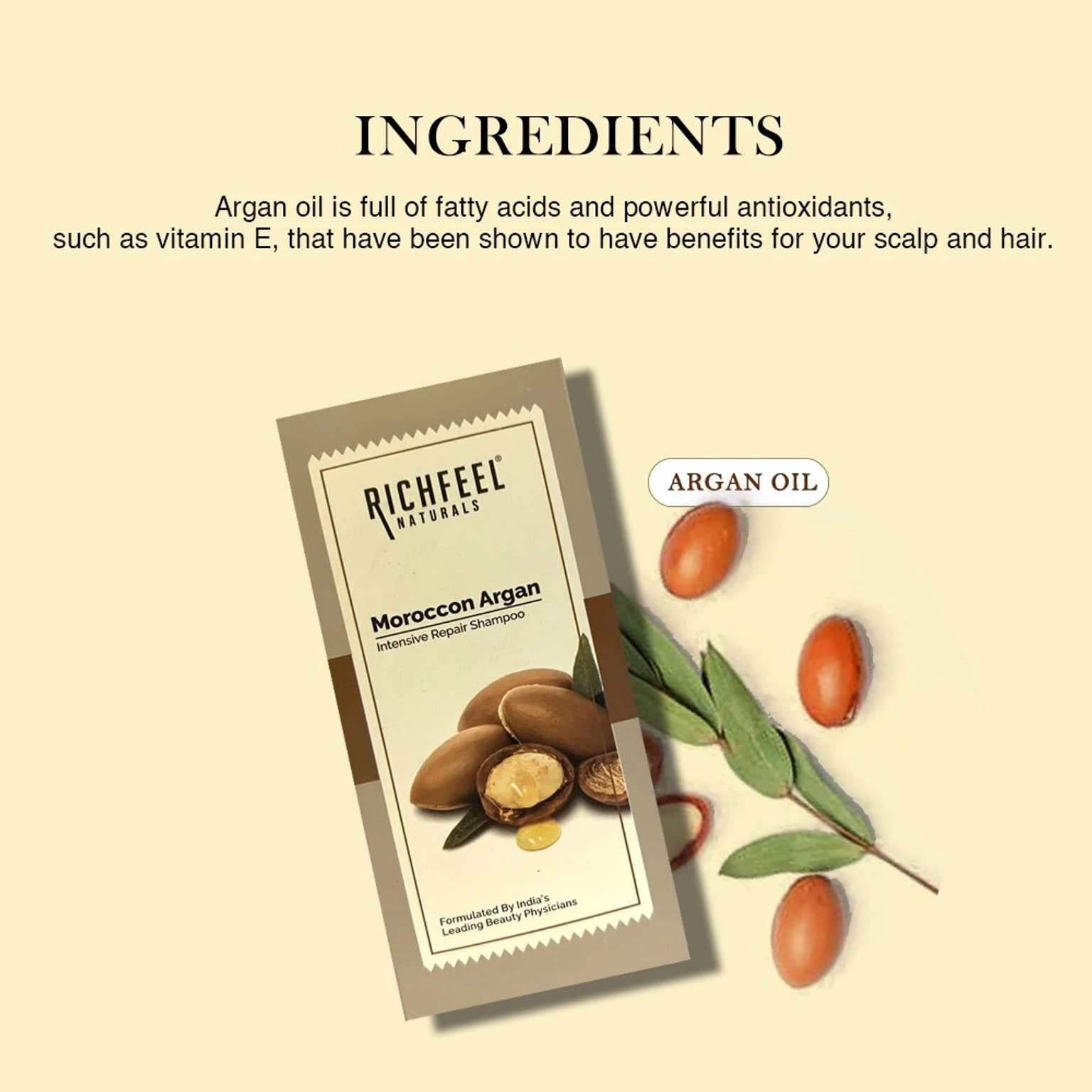 Argan Intensive Repair Shampoo 80ml - Image 3