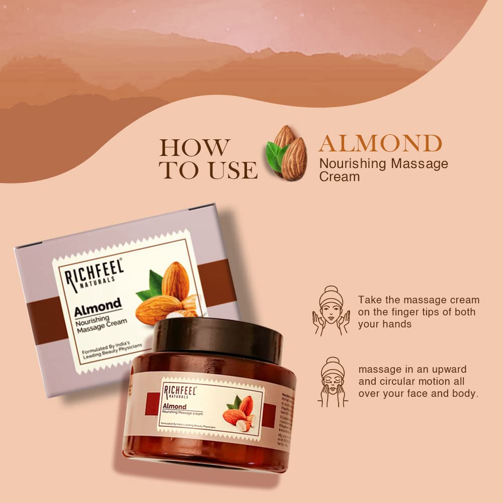 Richfeel Almond Massage Cream 500g - Image 2