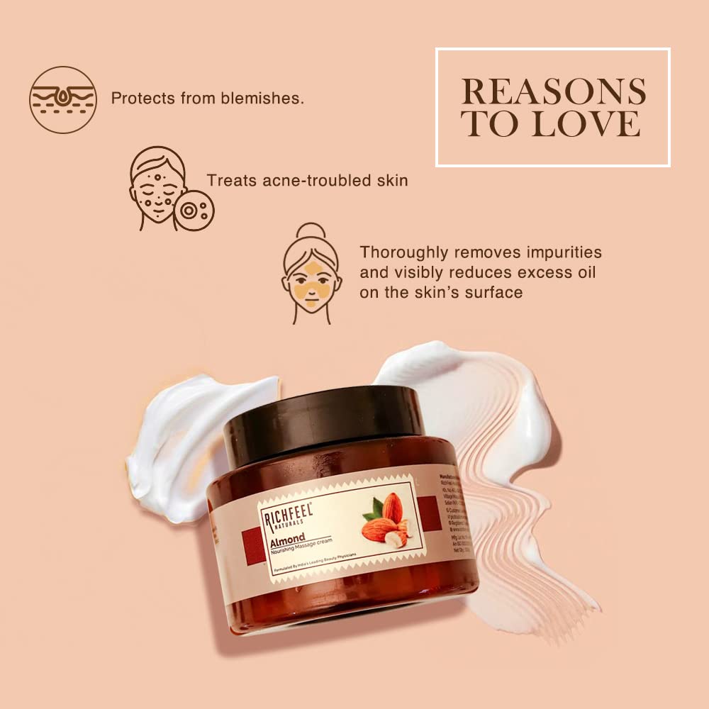 Richfeel Almond Massage Cream 500g - Image 3
