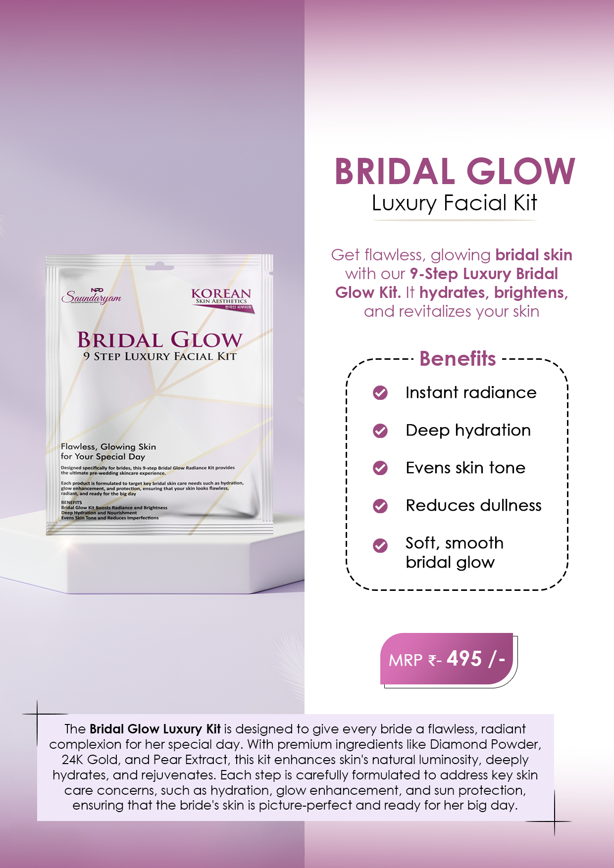 Saundaryam Bridal Glow Luxury Kit - Image 2