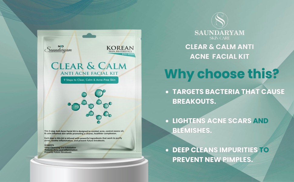 Saundaryam Clear & Calm Facial Kit - Image 2