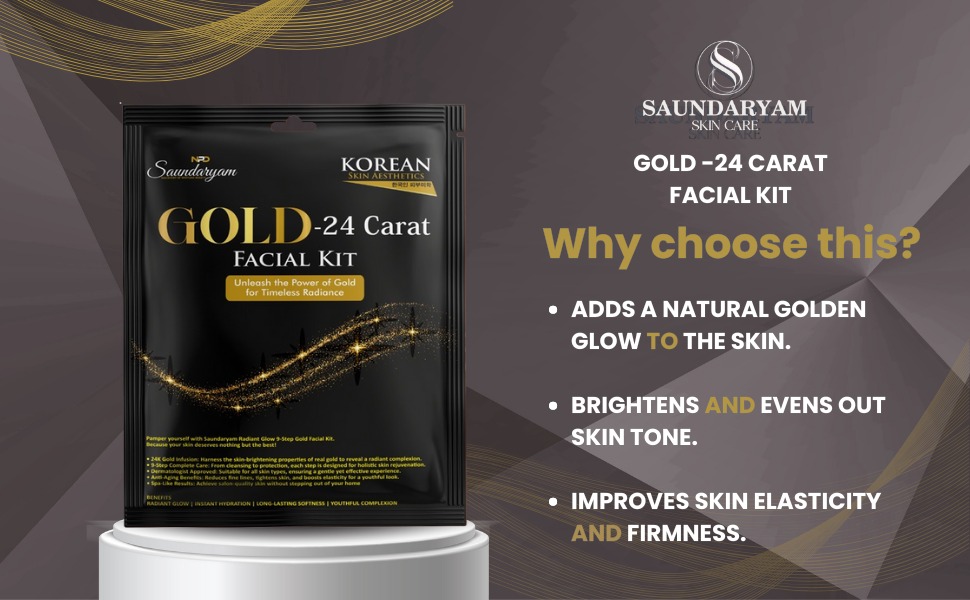 Saundaryam Gold Facial Kit - Image 2