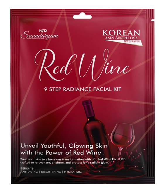 Saundaryam Red Wine Facial Kit