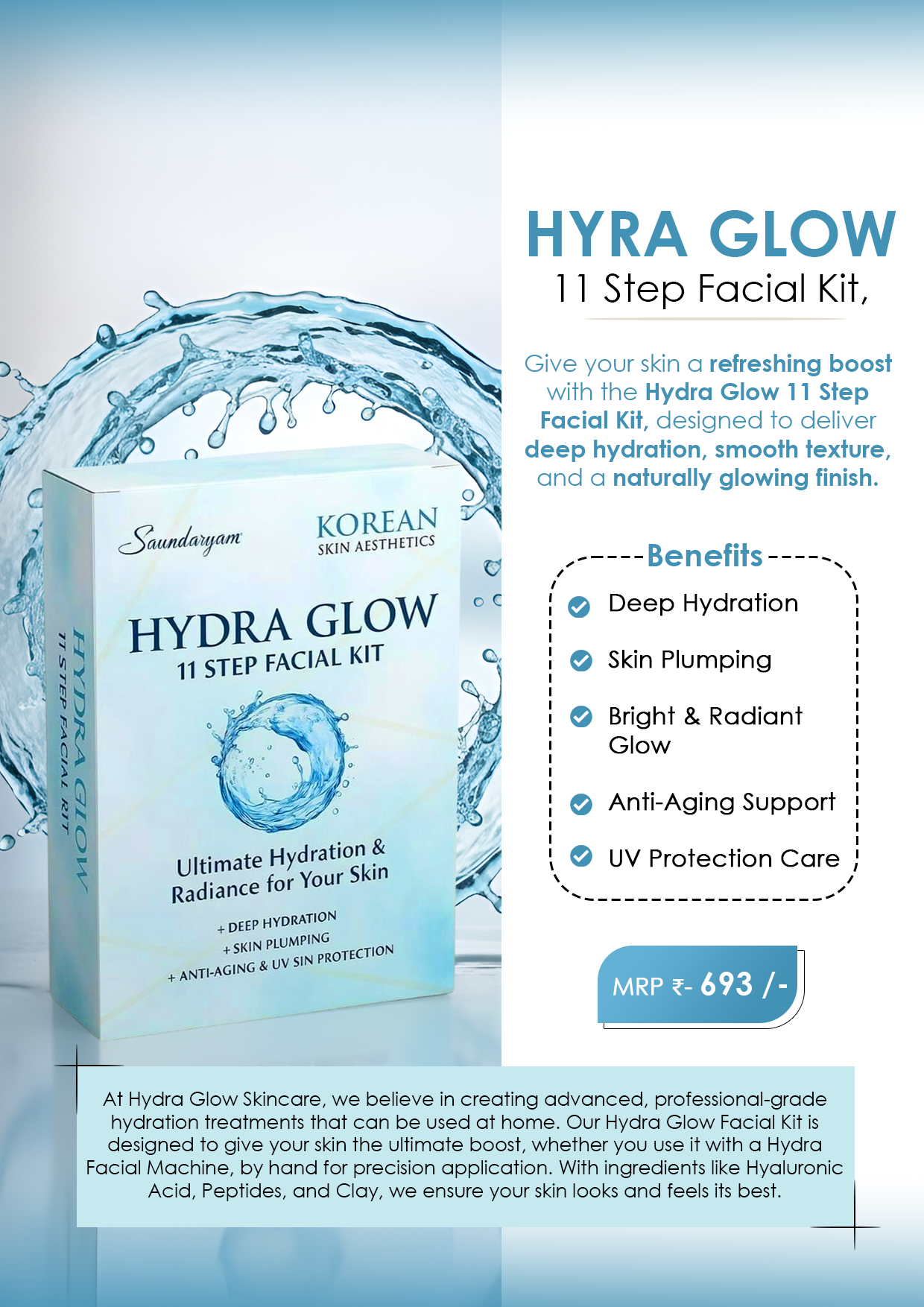 Saundaryam Hydra Glow Facial Kit - Image 2