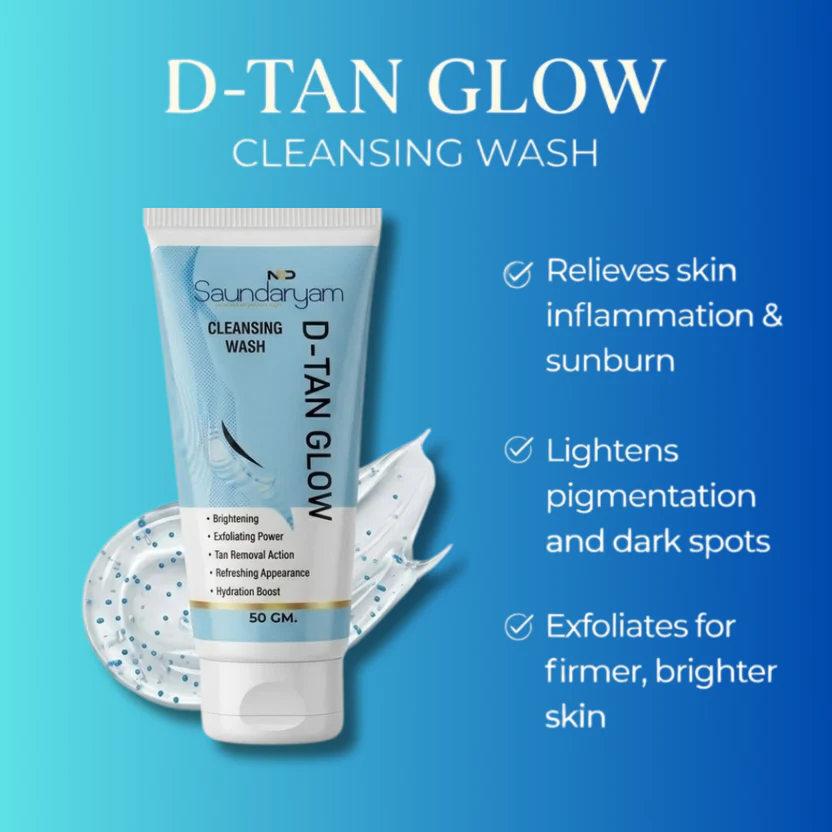 Saundaryam D Tan Glow Face Wash 100Gm - Image 7
