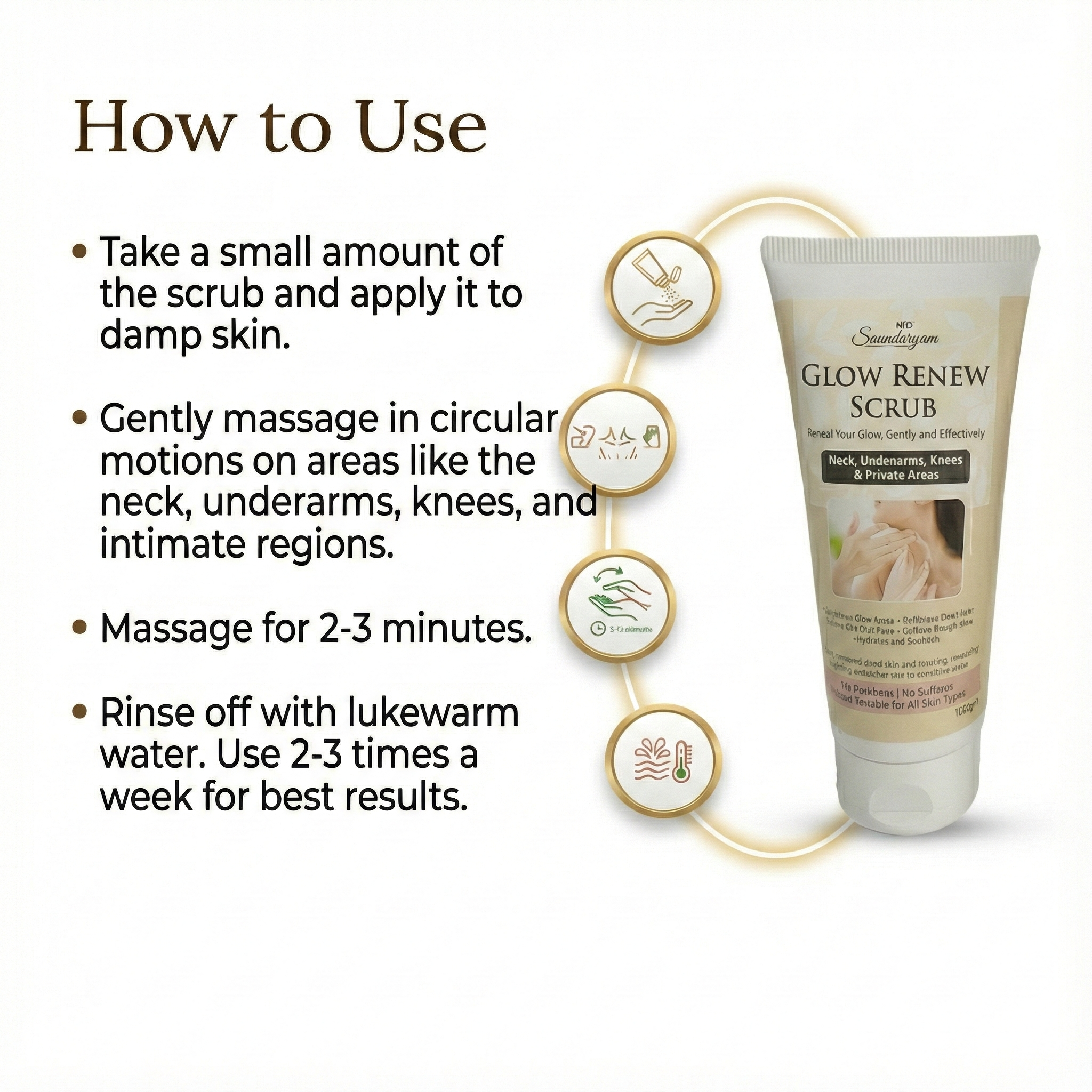 Saundaryam Glow Renew Scrub 100g - Image 4